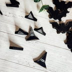 Black Wooden Halloween Decorations - 6 pack — Select Your Shape