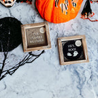 Double-Sided Wood Framed Sign "Hey Boo" + "It's Cuddle Weather"