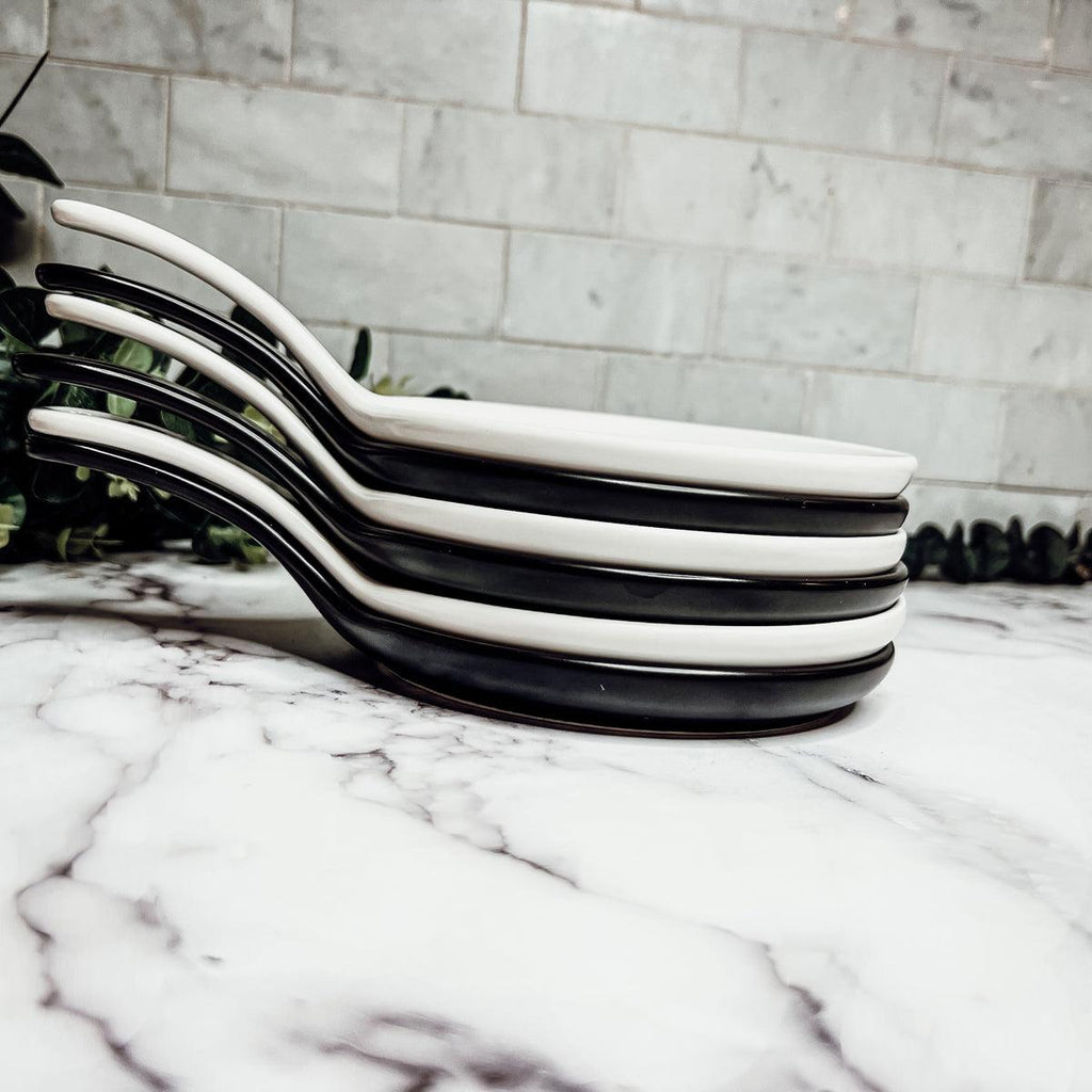 Large Give It a Rest Spoon Rest and Wooden Spoon  — Select Your Style & Spoon