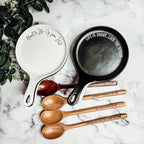 Large Give It a Rest Spoon Rest and Wooden Spoon  — Select Your Style & Spoon