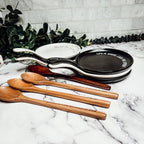Bold "Life is Short...Lick the Spoon" Spoon Rest & Wooden Spoon — Select Your Color & Spoon
