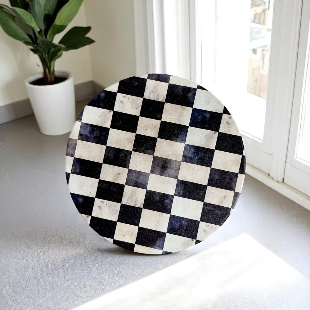 Courtly Check Ceramic Coasters — Select Your Pack & Style