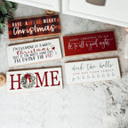 Handmade Wooden "Home" Christmas Sign