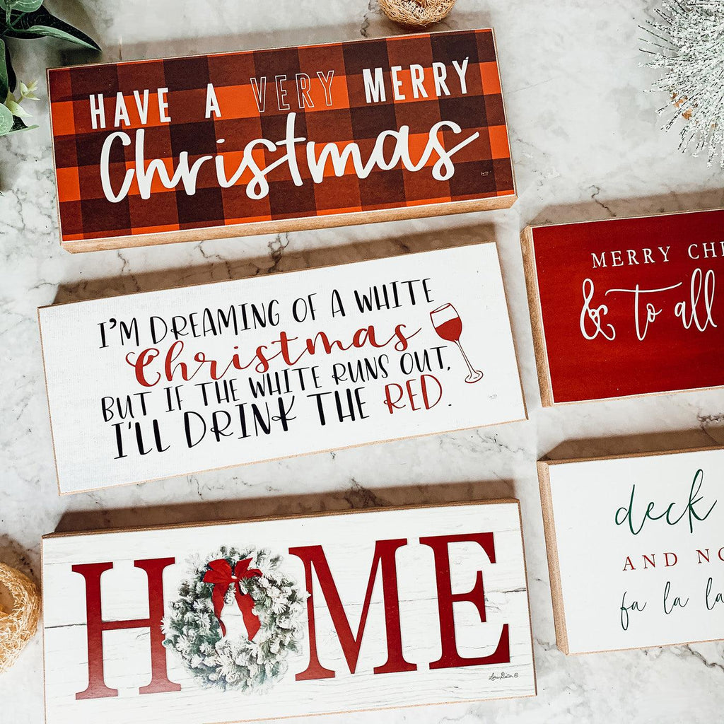 Handmade Wooden "Home" Christmas Sign
