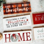 Handmade Wooden "Home" Christmas Sign