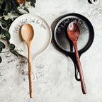 Large Give It a Rest Spoon Rest and Wooden Spoon  — Select Your Style & Spoon