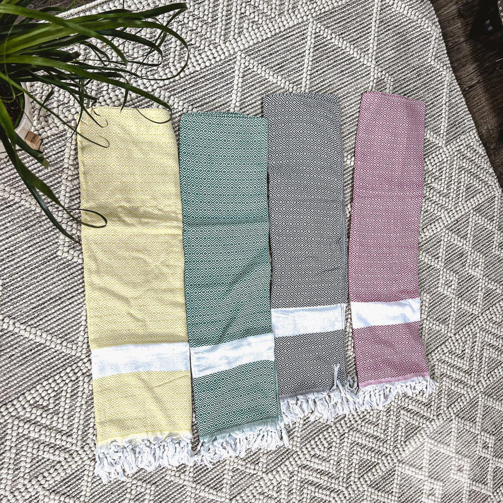 Haley Diamond XL Turkish Cotton Towel — Select Your Color