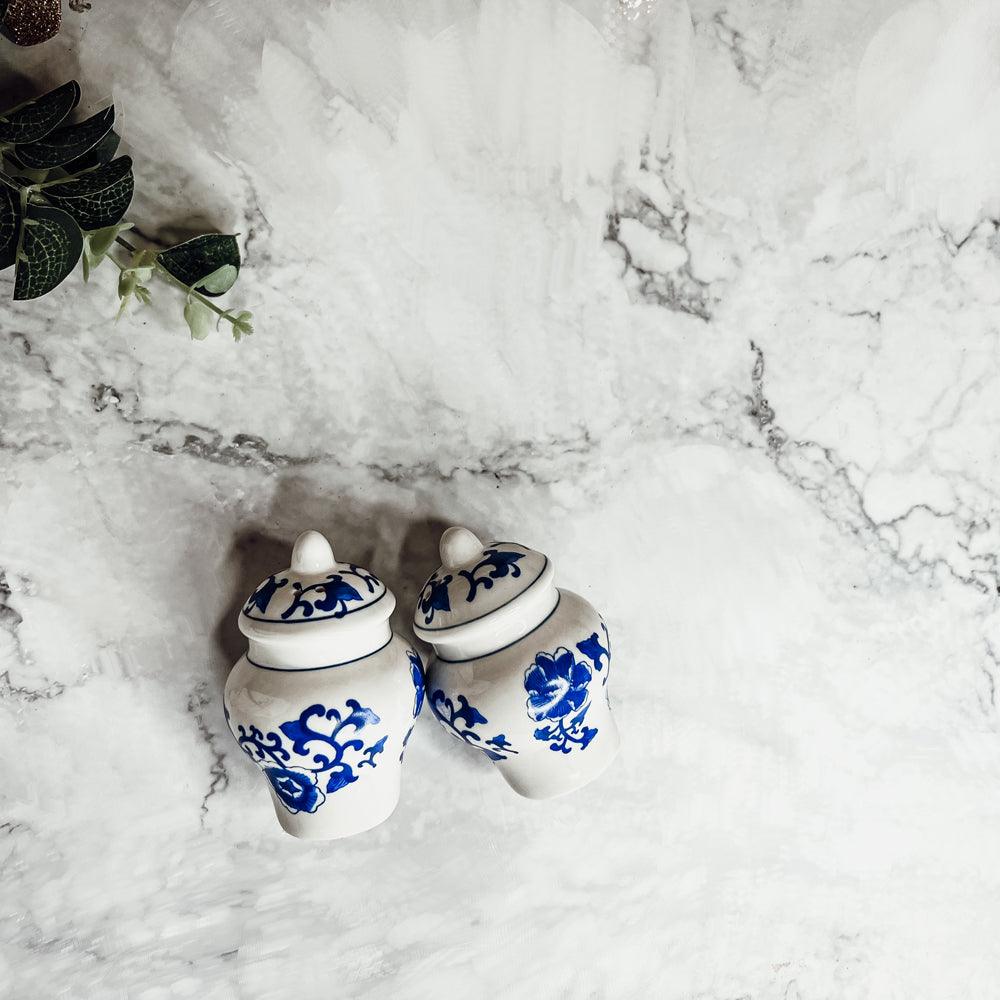 Blue & White Ginger Jar Salt & Pepper Shakers