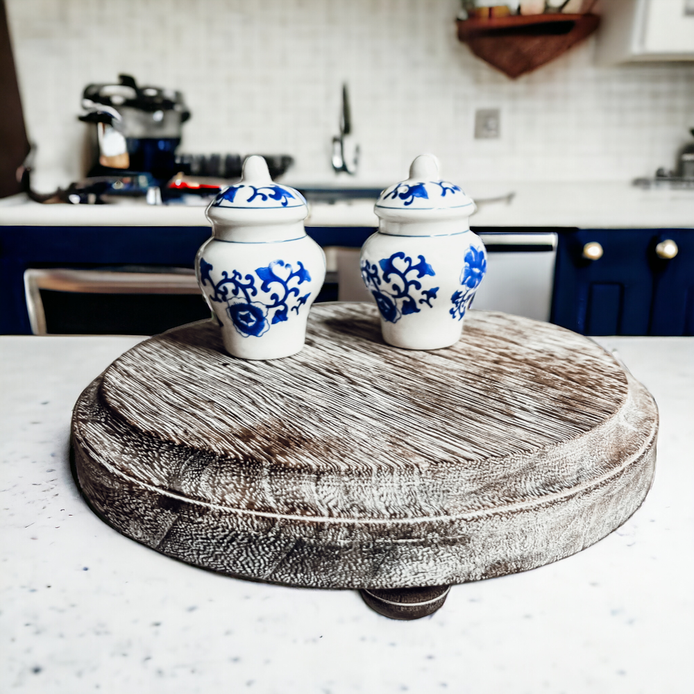 Blue & White Ginger Jar Salt & Pepper Shakers
