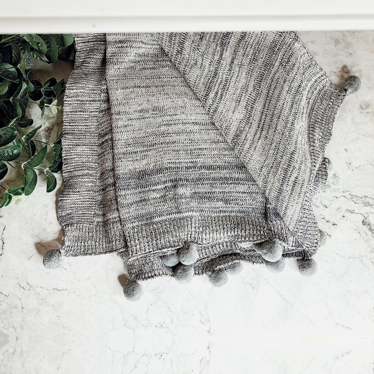 Casablanca Pom Pom Throw Blanket — Select Your Color
