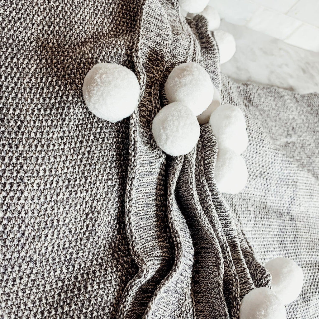 Casablanca Pom Pom Throw Blanket — Select Your Color