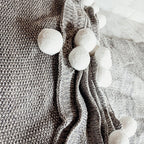 Casablanca Pom Pom Throw Blanket — Select Your Color