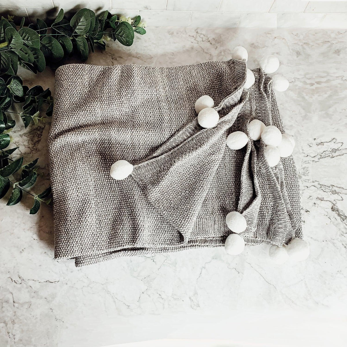 Casablanca Pom Pom Throw Blanket — Select Your Color