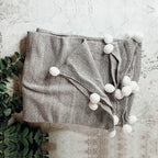 Casablanca Pom Pom Throw Blanket — Select Your Color