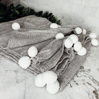 Casablanca Pom Pom Throw Blanket — Select Your Color