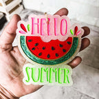 Hello Summer Freshie - Hanging Vehicle Air Freshener — Select Your Scent