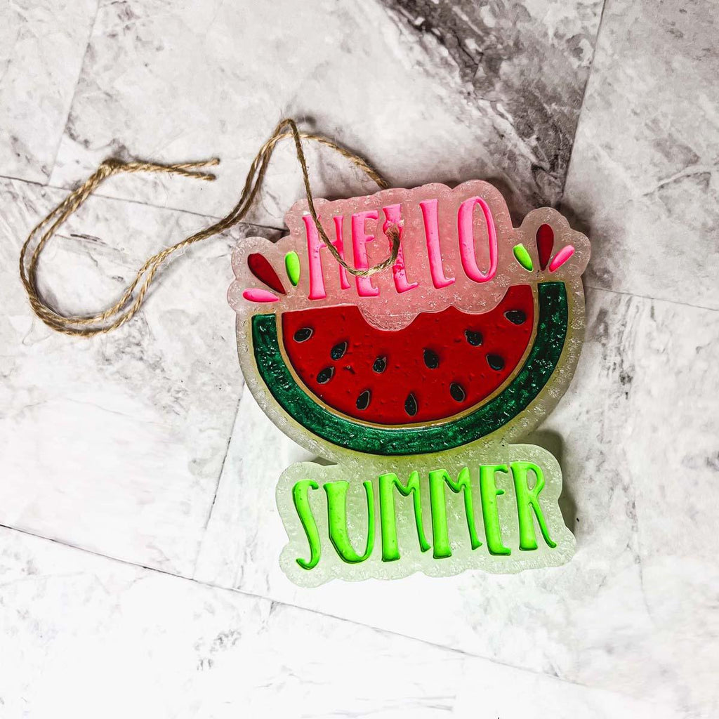 Hello Summer Freshie - Hanging Vehicle Air Freshener — Select Your Scent