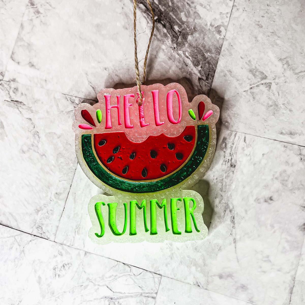 Hello Summer Freshie - Hanging Vehicle Air Freshener — Select Your Scent