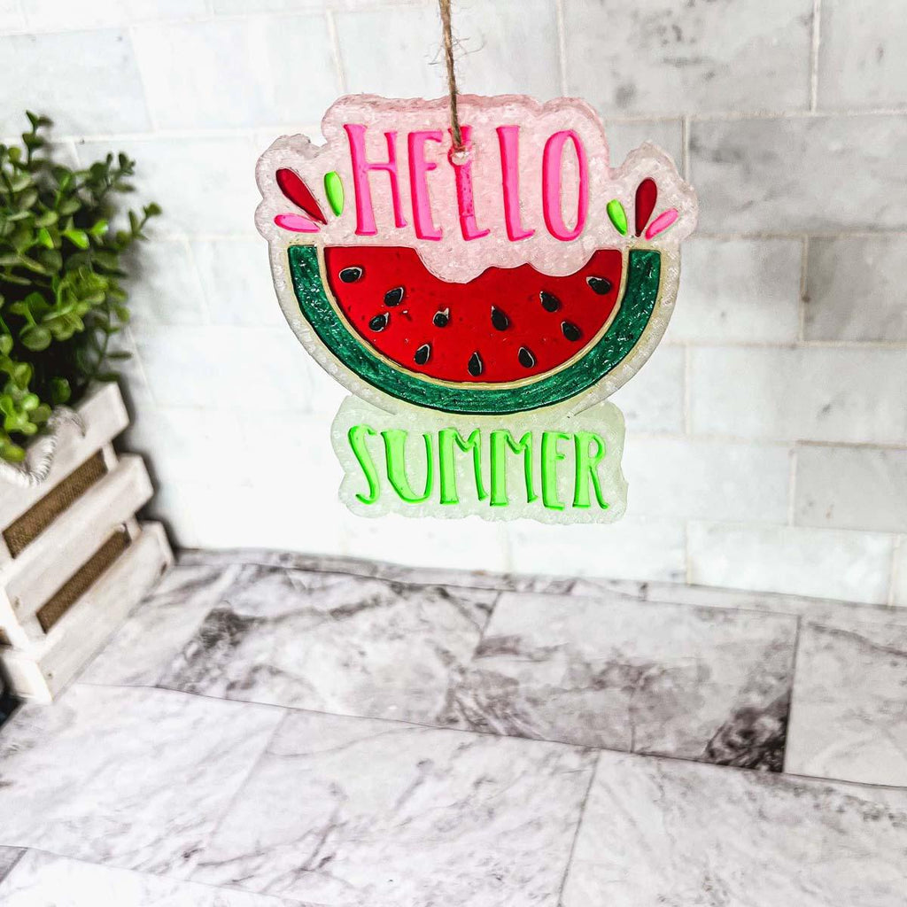 Hello Summer Freshie - Hanging Vehicle Air Freshener — Select Your Scent