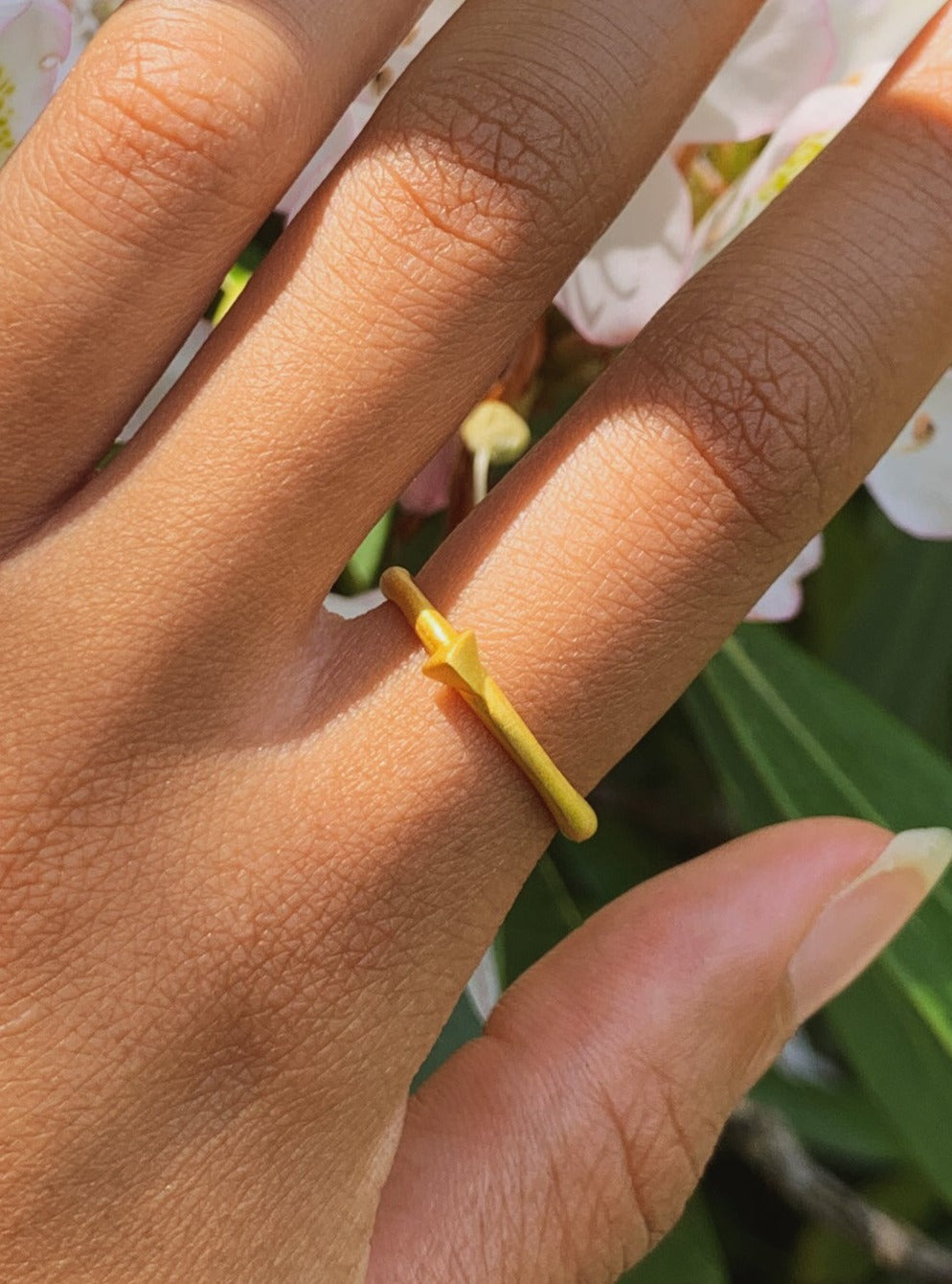 Triangle Stud Stacking Ring — Select Your Size