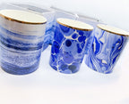 Mediterranean Blue Ocean Scent Gift Boxed Candles — Select Your Design