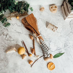 Wooden Serving Utensils featuring Positive Expressions