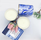 Mediterranean Blue Ocean Scent Gift Boxed Candles — Select Your Design
