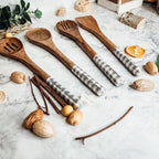 Wooden Serving Utensils featuring Positive Expressions