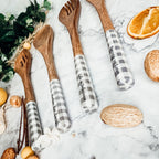 Wooden Serving Utensils featuring Positive Expressions