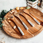 Wooden Serving Utensils featuring Positive Expressions