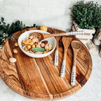 Wooden Serving Utensils featuring Positive Expressions