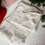 Claret Knit Sweater Throw Blanket — Select Your Color & Size