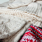 Claret Knit Sweater Throw Blanket — Select Your Color & Size