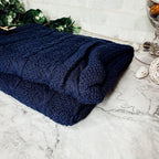 Claret Knit Sweater Throw Blanket — Select Your Color & Size