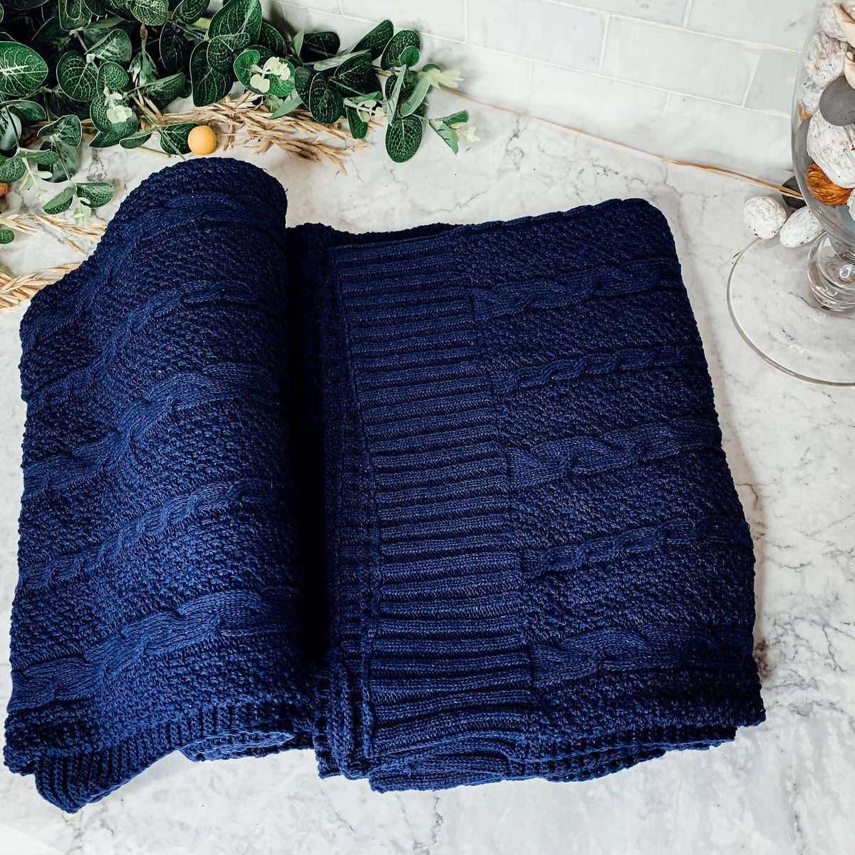 Claret Knit Sweater Throw Blanket — Select Your Color & Size