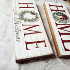 Handmade Wooden "Home for Christmas" Sign