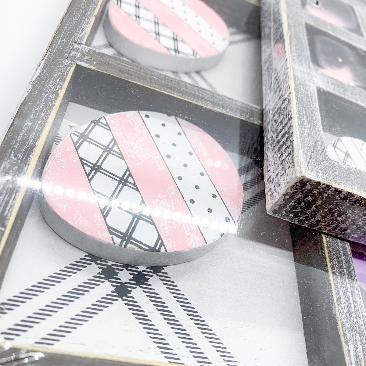 Handcrafted Easter & Spring Tic Tac Toe Game — Select Your Size