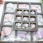 Handcrafted Easter & Spring Tic Tac Toe Game — Select Your Size