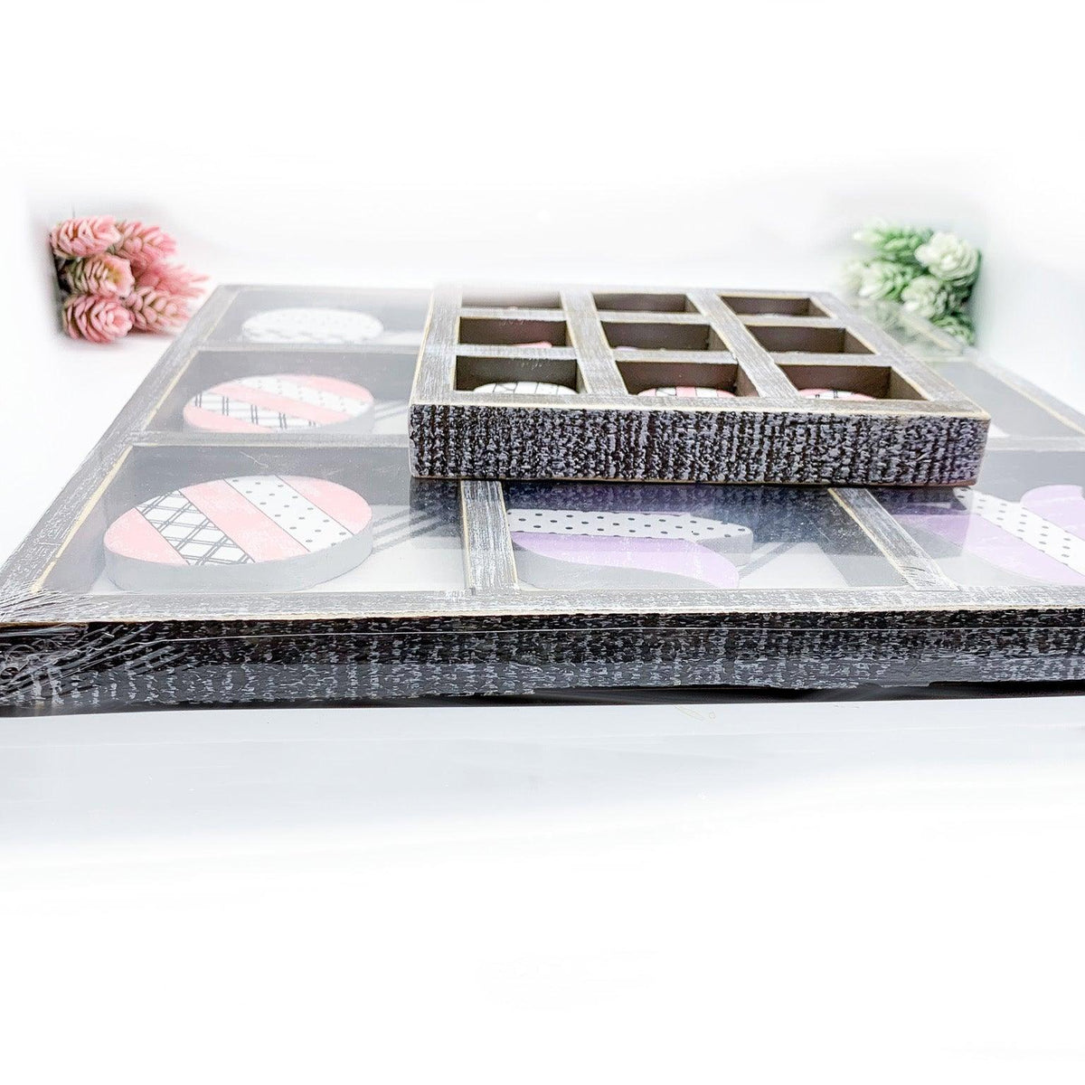 Handcrafted Easter & Spring Tic Tac Toe Game — Select Your Size