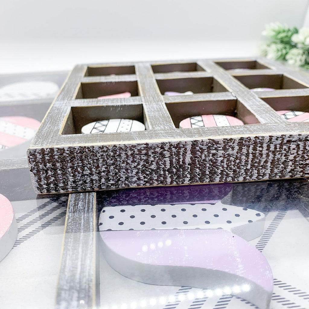 Handcrafted Easter & Spring Tic Tac Toe Game — Select Your Size