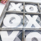 Handmade Gingham XOXO Wooden Game — Select Your Size