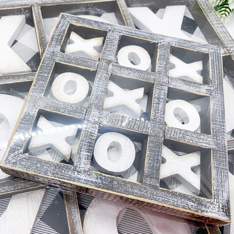 Handmade Gingham XOXO Wooden Game — Select Your Size