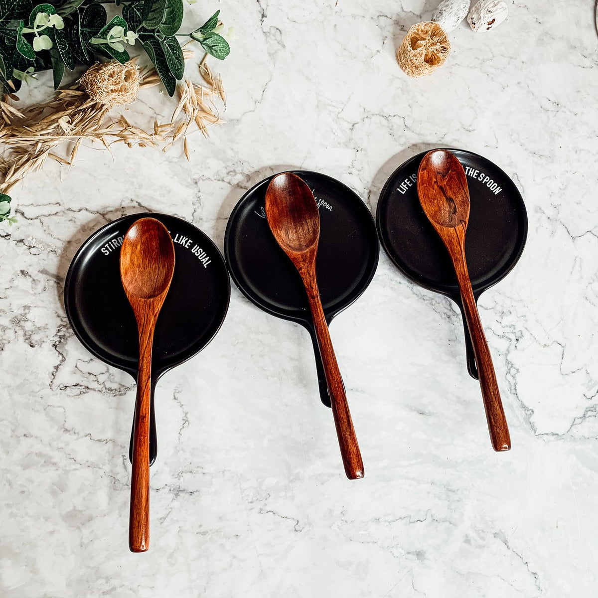 Give It a Rest Spoon Rest and Wooden Spoon  — Select Your Style & Spoon
