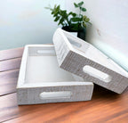 Handmade White Wash Wooden Farmhouse Dandelion Tray