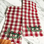 Holiday Charcuterie Board & Tartan Towel Set — Select Your Towel