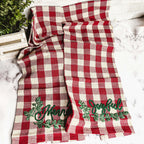 Holiday Charcuterie Board & Tartan Towel Set — Select Your Towel