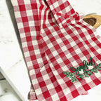 Holiday Charcuterie Board & Tartan Towel Set — Select Your Towel