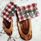 Holiday Charcuterie Board & Tartan Towel Set — Select Your Towel