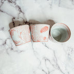 Hand-Painted Porcelain Mini Pink Cachepots— Select Your Design