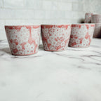 Hand-Painted Porcelain Mini Pink Cachepots— Select Your Design
